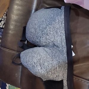 Victoria's Secret Gray Black Sports Bra Size 38DD
